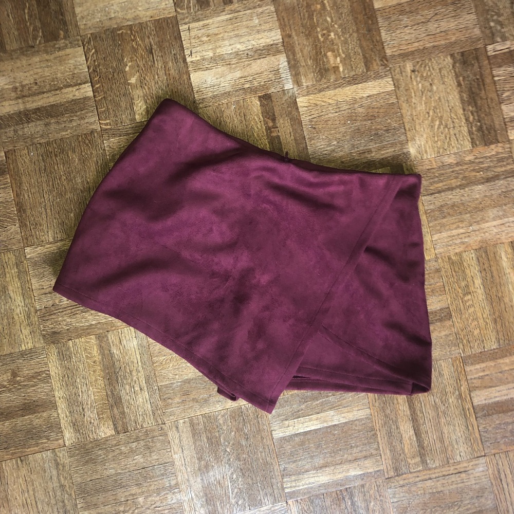 charlotte russe suede skort